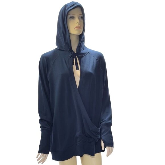 90 DEGREE by REFLEX Midnight Blue Hoodie Women's Size 1X - Picture 10 of 10